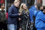 15 Oktober 2016 Thomas Berge met zijn nieuwe vriendin, zangeres Cassidy Roeks