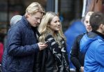 15 Oktober 2016 Thomas Berge met zijn nieuwe vriendin, zangeres Cassidy Roeks