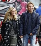 15 Oktober 2016 Thomas Berge met zijn nieuwe vriendin, zangeres Cassidy Roeks