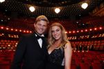 Amsterdam 14 november 2016
Premiere de zevende hemel in theater Carre. Tim Douwsma met vriendin Jessie Jazz Vuijk