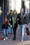 Amsterdam 22 oktober 2016 
Zanger Quincy met zijn vrouw en dochter op de pc hooftstraat