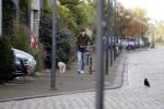 Amsterdam 21 oktober 2017
Candy Dulfer en haar nieuwe vriend Rafael arriveren bij haar huis.   Bela Szenasi de ex-man Candy Dulfer  laat hun hond uit