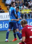 Venlo. 15 Oktober 2017 Kompetitiewedstrijd Seizoen 2017/2018
VVV-PSV, eindstand 2-5
Blijdschap bij Gaston Pereiro en Mauro Junior