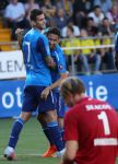 Venlo. 15 Oktober 2017 Kompetitiewedstrijd Seizoen 2017/2018
VVV-PSV, eindstand 2-5
Blijdschap bij Gaston Pereiro en Mauro Junior