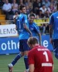 Venlo. 15 Oktober 2017 Kompetitiewedstrijd Seizoen 2017/2018
VVV-PSV, eindstand 2-5
Blijdschap bij Gaston Pereiro en Mauro Junior