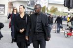 Amsterdam 14 oktober 2017
Afscheidsdienst van burgemeetser Eberhard v d Laan in het concertgebouw. Clarence Seedorf met ..vrouw