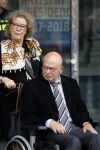 Amsterdam 14 oktober 2017
Afscheidsdienst van burgemeetser Eberhard v d Laan in het concertgebouw. Ed v Tijn met zijn vrouw Odette Taminiau