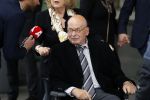 Amsterdam 14 oktober 2017
Afscheidsdienst van burgemeetser Eberhard v d Laan in het concertgebouw. Ed v Tijn met zijn vrouw Odette Taminiau