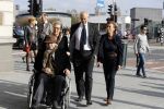 Amsterdam 14 oktober 2017
Afscheidsdienst van burgemeetser Eberhard v d Laan in het concertgebouw.Job Cohen met zijn vrouw en Ed v Tijn met zijn vrouw Odette Taminiau