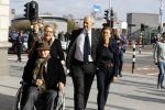 Amsterdam 14 oktober 2017
Afscheidsdienst van burgemeetser Eberhard v d Laan in het concertgebouw.Job Cohen met zijn vrouw en Ed v Tijn met zijn vrouw Odette Taminiau