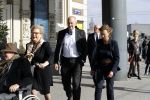 Amsterdam 14 oktober 2017
Afscheidsdienst van burgemeetser Eberhard v d Laan in het concertgebouw.Job Cohen met zijn vrouw en Ed v Tijn met zijn vrouw Odette Taminiau