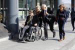 Amsterdam 14 oktober 2017
Afscheidsdienst van burgemeetser Eberhard v d Laan in het concertgebouw.Job Cohen met zijn vrouw en Ed v Tijn met zijn vrouw Odette Taminiau