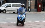 Amsterdam 14 oktober 2017
Afscheidsdienst van burgemeetser Eberhard v d Laan in het concertgebouw. Edwin Janssen op zijn MP3 motor