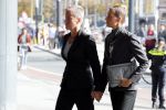 Amsterdam 14 oktober 2017
Afscheidsdienst van burgemeetser Eberhard v d Laan in het concertgebouw. Ellie Lust met partner