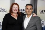 Amsterdam 5 november 2017
Premiere Fiddler on the Roof in het nieuwe de la mar theater. 
Eva v d Gucht met partner