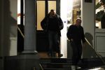 Amsterdam 21 oktober 2017
Evert santegoeds en Robert Halewijn vertrekken bij appartement van Connie Witteman en Albert Verlinde