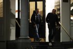 Amsterdam 21 oktober 2017
Evert santegoeds en Robert Halewijn vertrekken bij appartement van Connie Witteman en Albert Verlinde