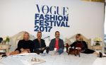 Amsterdam 6 oktober 2017 
Event van de Nederlandse Voque met Fiona Hering Hoofdredactrice Karin Swerink en Viktor & Rolf met hun hondje. Het event vindt plaats in het Amstel Hotel