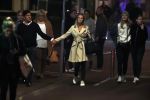 Amsterdam 18 oktober 2017
Frank masmeier en zijn vriendin Jaimy v Lent op straat in amsterdam na een etentje in restaurant Castell