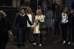 Amsterdam 18 oktober 2017
Frank masmeier en zijn vriendin Jaimy v Lent op straat in amsterdam na een etentje in restaurant Castell