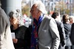 Amsterdam 14 oktober 2017
Afscheidsdienst van burgemeetser Eberhard v d Laan in het concertgebouw. Freek de Jonge  met zijn vrouw