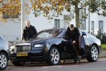 Amsterdam 11 november 2017
Gerard Spong met zijn partner en hondje in hun Rolls Royce van ruim 500K