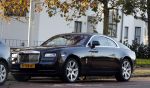 Amsterdam 11 november 2017
Gerard Spong met zijn partner en hondje in hun Rolls Royce van ruim 500K