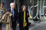 Amsterdam 14 oktober 2017
Afscheidsdienst van burgemeetser Eberhard v d Laan in het concertgebouw. Gerdi Verbeet  met man