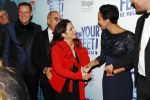Utrecht 29 oktober 2017
Premiere on your feet in beatrixtheater in Utrecht. Gloria Estefan en haar man Emilio met Sonja Silva
