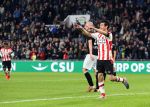 Eindhoven, 30 September 2017
PSV-Willem II, eindstand 4-0  Kompetitie 2017/2018
Hirving Lozano scoort