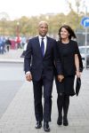 Amsterdam 14 oktober 2017
Afscheidsdienst van burgemeetser Eberhard v d Laan in het concertgebouw. Humberto Tan met zijn vrouw Ineke