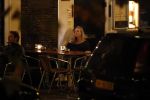 Amsterdam 18 oktober 2017
Frank masmeijer en zijn vriendin Jaimy v Lent op straat in amsterdam na een etentje in restaurant Castell