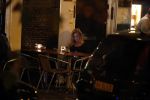 Amsterdam 18 oktober 2017
Frank masmeijer en zijn vriendin Jaimy v Lent op straat in amsterdam na een etentje in restaurant Castell