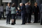Amsterdam 14 oktober 2017
Afscheidsdienst van burgemeetser Eberhard v d Laan in het concertgebouw. Burgemeester Jan van Zanen van Utrecht met vriendin