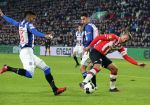 Eindhoven, 22 Januari 2017 Kompetitiewedstrijd PSV-SC Heerenveen, 
eindstand 4-3
Jeremiah St. Juste en Luuk de Jong