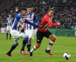 Eindhoven, 22 Januari 2017 Kompetitiewedstrijd PSV-SC Heerenveen, 
eindstand 4-3
Jeremiah St. Juste en Luuk de Jong