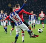Eindhoven, 22 Januari 2017 Kompetitiewedstrijd PSV-SC Heerenveen, 
eindstand 4-3
Jeremiah St. Juste en Luuk de Jong