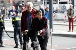 Amsterdam 14 oktober 2017
Afscheidsdienst van burgemeetser Eberhard v d Laan in het concertgebouw. Jette Klijnsma met man