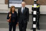 Amsterdam 14 oktober 2017
Afscheidsdienst van burgemeetser Eberhard v d Laan in het concertgebouw.Job Cohen met zijn vrouw Anjes v d Linden