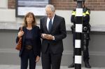 Amsterdam 14 oktober 2017
Afscheidsdienst van burgemeetser Eberhard v d Laan in het concertgebouw.Job Cohen met zijn vrouw Anjes v d Linden