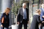 Amsterdam 14 oktober 2017
Afscheidsdienst van burgemeetser Eberhard v d Laan in het concertgebouw.Job Cohen met zijn vrouw Anjes v d Linden