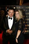 Amsterdam 12 oktober 2017 
Uitreiking televizierring in het afas live theater. Johnny de Mol met zijn zwangere vriendin Anouk v Schie