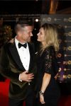 Amsterdam 12 oktober 2017 
Uitreiking televizierring in het afas live theater. Johnny de Mol met zijn zwangere vriendin Anouk v Schie