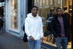 Amsterdam 11 november 2017
Kenny Tete met zijn nieuwe porsche panamera op de pc hooftstraat