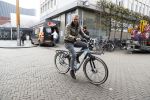 Tilburg 3 november 2017
Leo Alkemade op zijn electrische fiets in het centrum van Tilburg