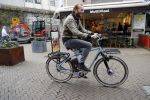 Tilburg 3 november 2017
Leo Alkemade op zijn electrische fiets in het centrum van Tilburg