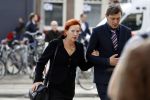 Amsterdam 14 oktober 2017
Afscheidsdienst van burgemeetser Eberhard v d Laan in het concertgebouw. Loes Luca met ..