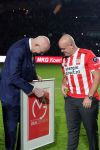 Eindhoven, 22 Januari 2017 Kompetitiewedstrijd PSV-SC Heerenveen, 
eindstand 4-3
Huldiging Michael v Gerwen en Toon Gerbrands