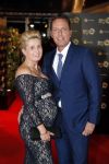Amsterdam 12 oktober 2017 
Uitreiking televizierring in het afas live theater. Rob Geus met zijn zwangere vrouw