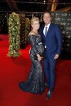 Amsterdam 12 oktober 2017 
Uitreiking televizierring in het afas live theater. Rob Geus met zijn zwangere vrouw